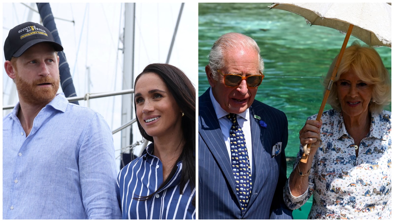 Prince Harry, Meghan Markle, King Charles, Queen Camilla