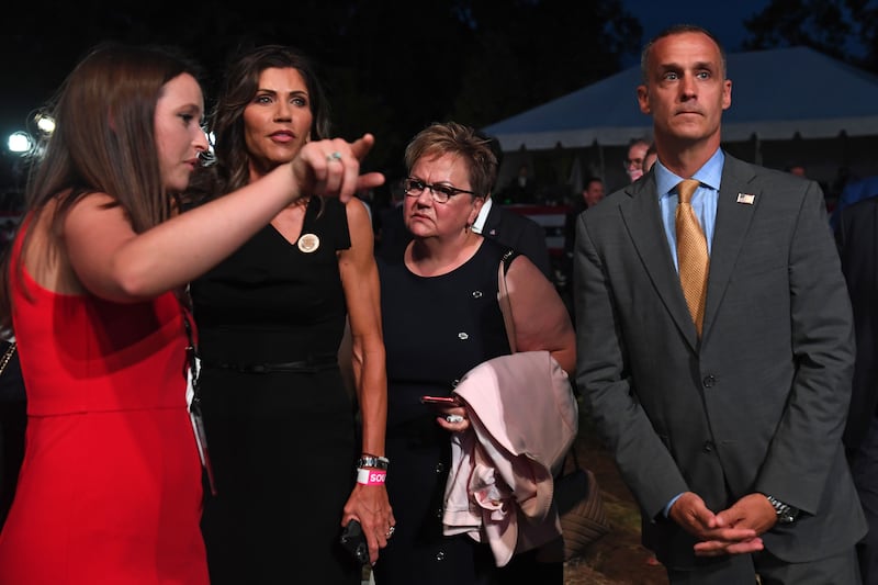 Kristi Noem and Corey Lewandowski