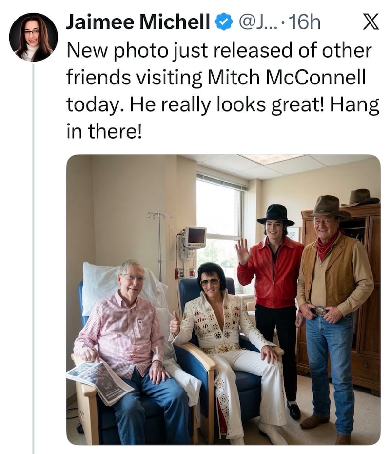 The mockery was emblematic of the skepticism surrounding the Senator's health.