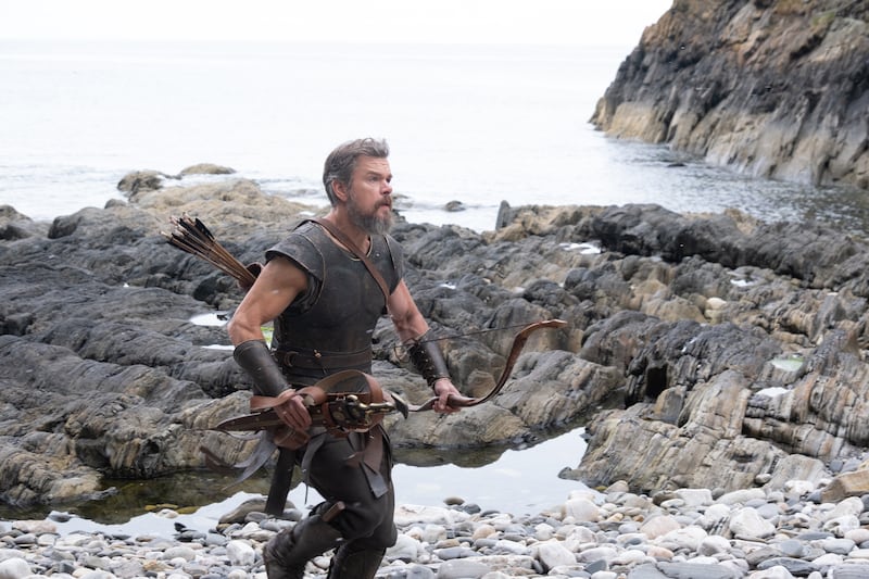 Matt Damon said he thought his “bare bicep days were over” before he started filming “The Odyssey.”