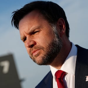 U.S. Vice President JD Vance before boarding Air Force Two, after the U.S. and Iran held high-level talks at the Lake Lucerne Summit, at Emmen Military Air Base, Emmen, Switzerland, June 22, 2026.