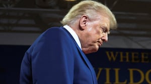 U.S. President Donald Trump arrives to deliver remarks on the "Trump Accounts" tax-advantaged investment program at Wheeler High School in Marietta, Georgia, U.S., July 22, 2026.