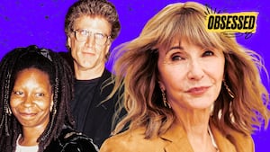 A photo illo illustration of Mary Steenburgen, Ted Danson and Whoopi Goldberg for the Obsessed.