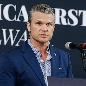 Defense Secretary Pete Hegseth took time out of his day job to campaign for Kentucky GOP House Ed Gallrein in Hebron, KY on Monday.