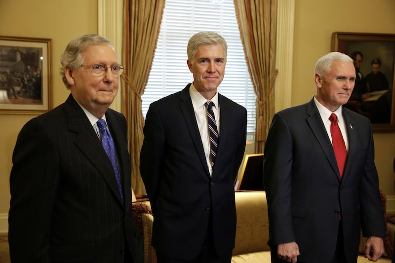 McConnell refused to consider Merrick Garland's nomination, instead waiting after the 2016 election to support Trump nominee Neil Gorsuch.