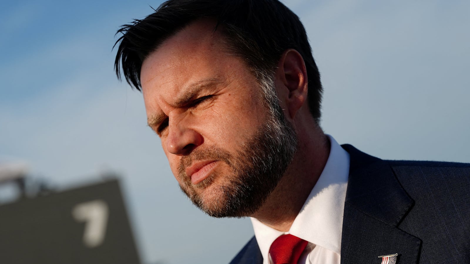 U.S. Vice President JD Vance before boarding Air Force Two, after the U.S. and Iran held high-level talks at the Lake Lucerne Summit, at Emmen Military Air Base, Emmen, Switzerland, June 22, 2026.