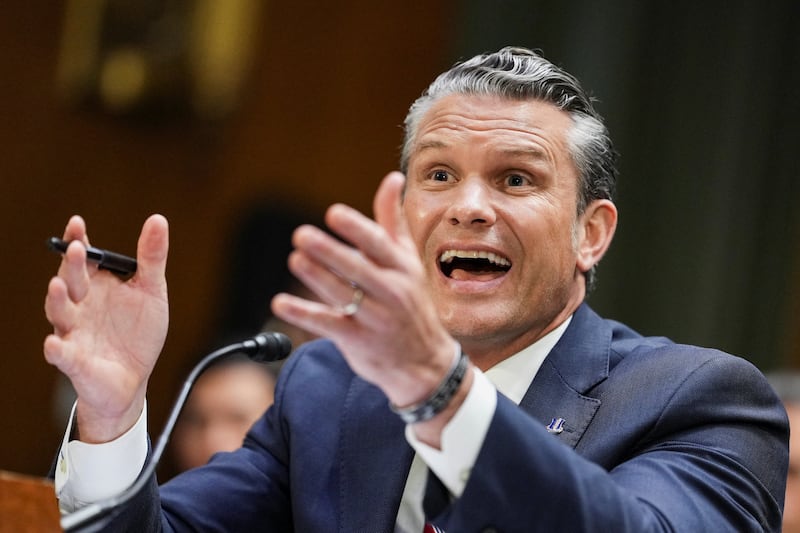 Secretary of Defense Pete Hegseth gestures as he testifies during a Senate Appropriations Committee hearing on U.S. President Donald Trump's supplemental funding request for the Department of Defense, in Washington, D.C. on July 21, 2026.