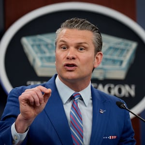 Defense Secretary Pete Hegseth speaks during a news conference at the Pentagon on June 26, 2025 in Arlington, Virginia.