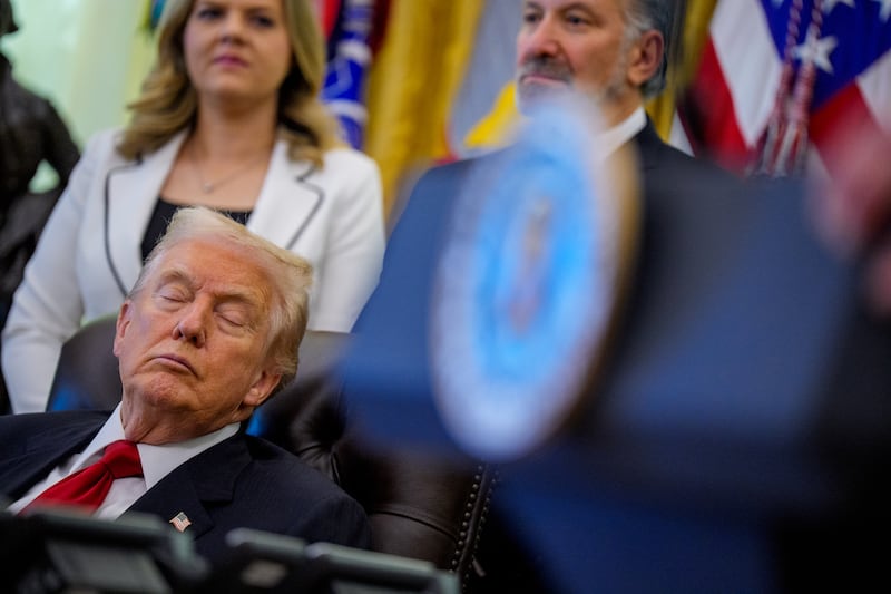 WASHINGTON, DC - NOVEMBER 06: U.S. President Donald Trump appears at an event on lowering drug prices in the Oval Office at the White House on November 06, 2025 in Washington, DC. Trump announced that his administration has reached agreements with drugmakers Eli Lilly and Novo Nordisk that would lower the price of some GLP-1 weight loss medications. (Photo by Andrew Harnik/Getty Images)