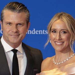 Pete and Jennifer Hegseth at the WHCD.