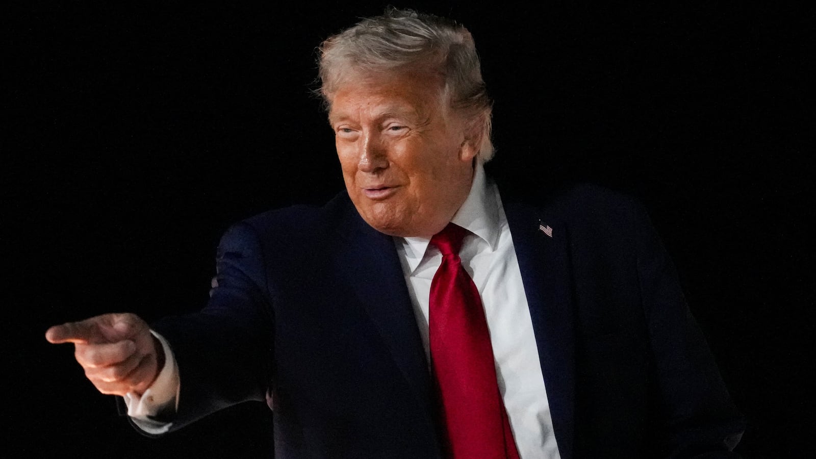 Donald Trump after game 3 of the NBA Finals