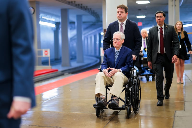 McConnell's office hasn't provided details about the senator's ailment.