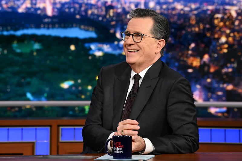 The Late Show with Stephen Colbert during Thursday’s December 18, 2025 show.