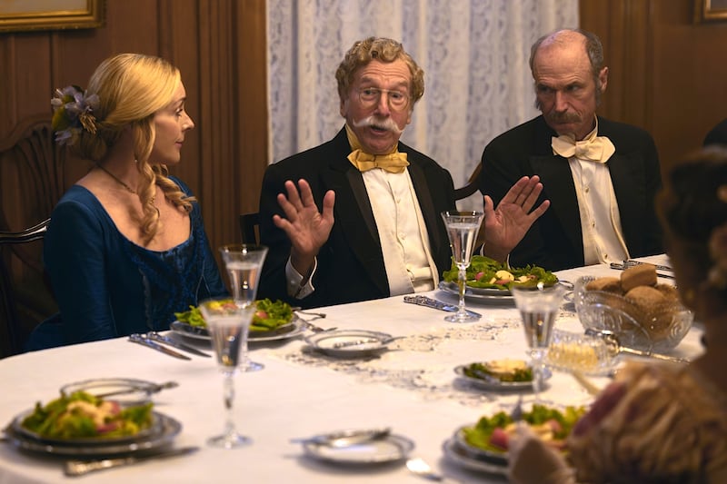 Jane Krakowski, Larry David and Toby Huss