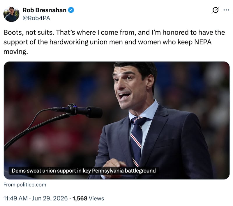 Rob Bresnahan on X