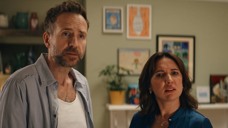 Rafe Spall and Esther Smith in 'Trying'