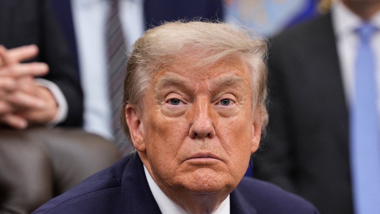 U.S. President Donald Trump looks on as he sits in the Oval Office of the White House in Washington, D.C., U.S., June 26, 2026.