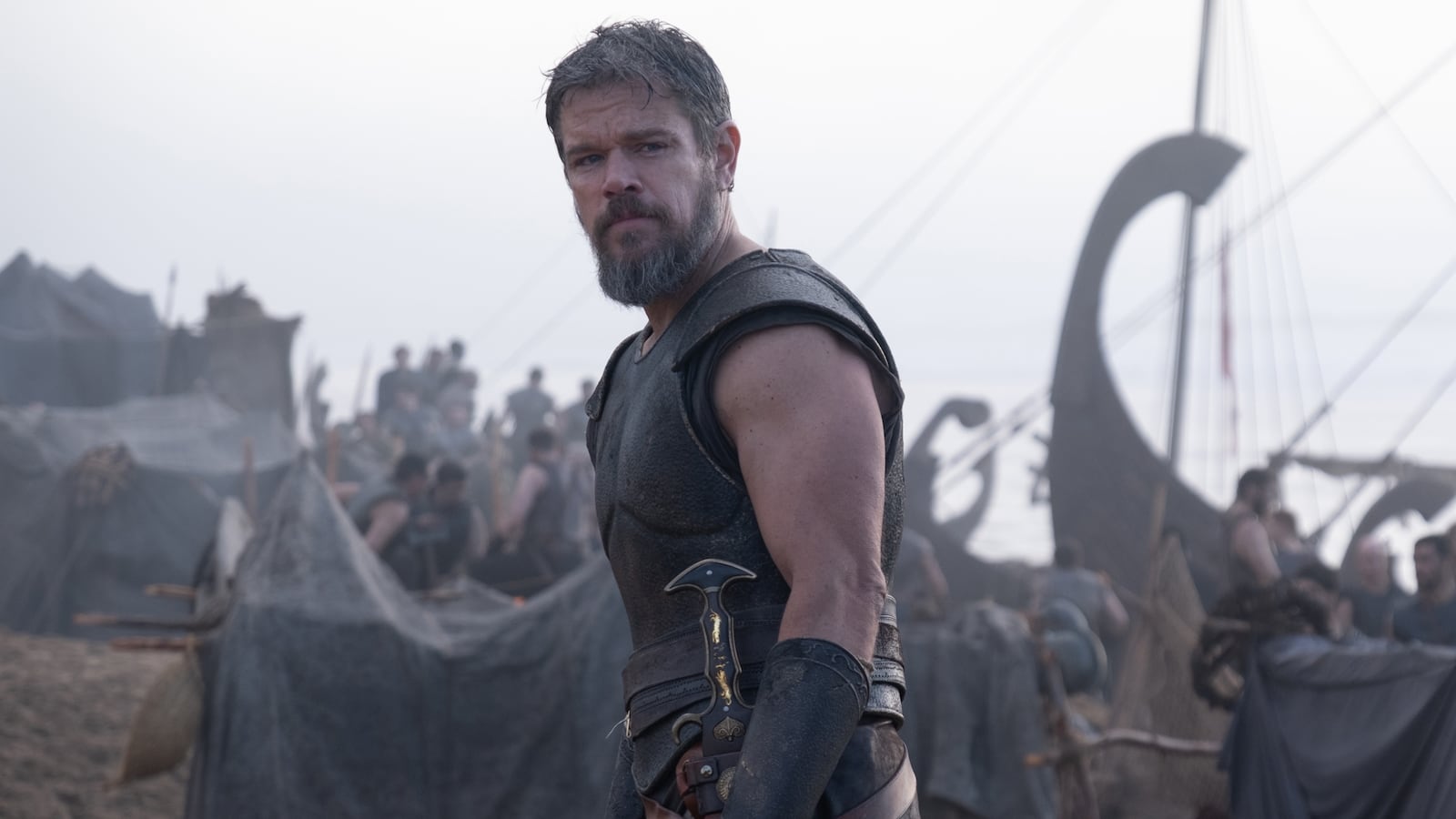 Matt Damon is Odysseus in THE ODYSSEY, written, produced, and directed by Christopher Nolan.