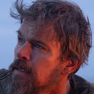 Matt Damon is Odysseus in THE ODYSSEY, written, produced, and directed by Christopher Nolan.