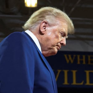 U.S. President Donald Trump arrives to deliver remarks on the "Trump Accounts" tax-advantaged investment program at Wheeler High School in Marietta, Georgia, U.S., July 22, 2026.