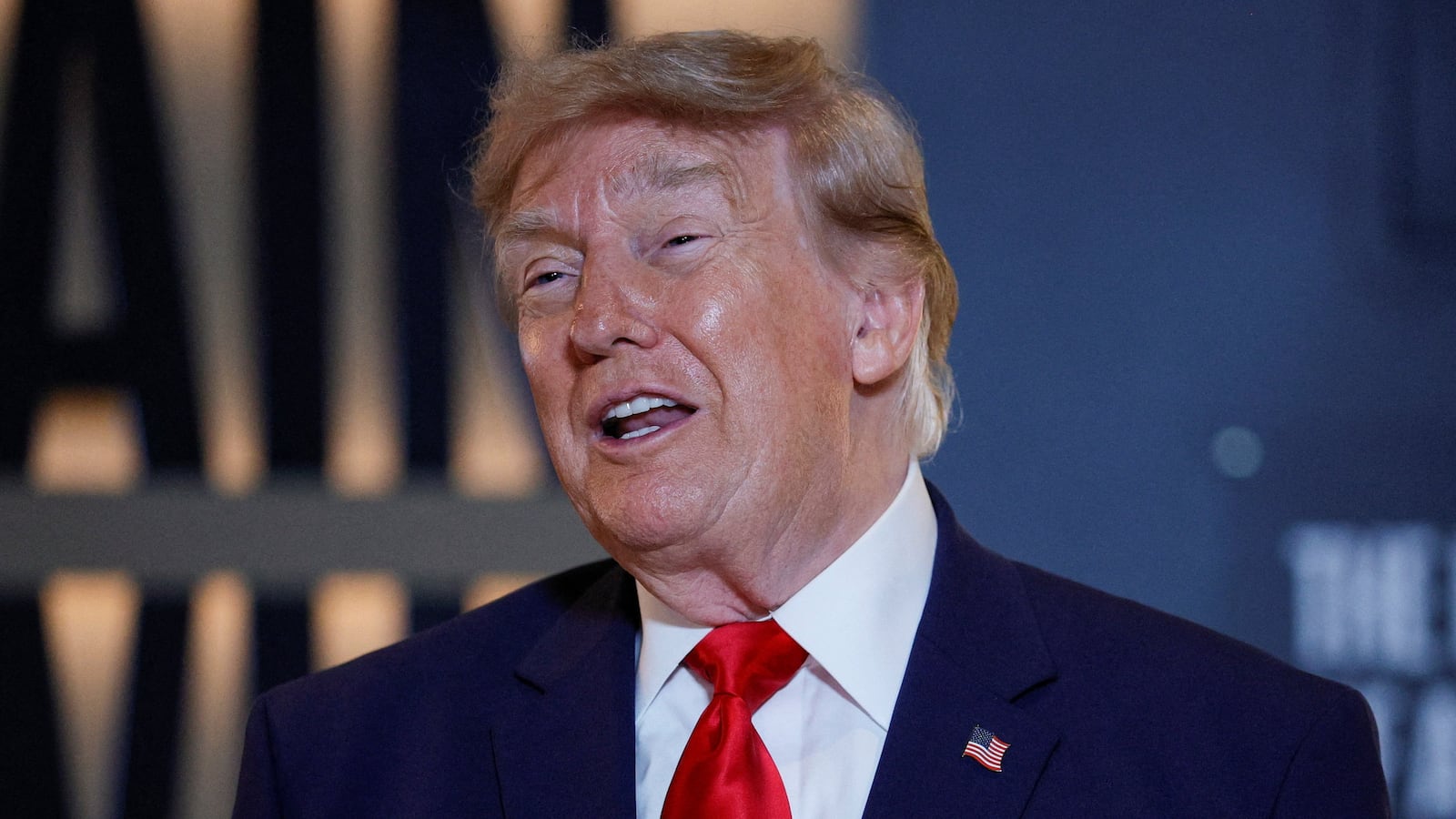 President Donald Trump speaks during the visit to the Theodore Roosevelt Presidential Library for its dedication, in Medora, North Dakota, U.S., July 1, 2026.