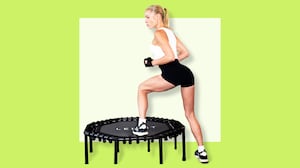 Looker LEKFIT Rebounder photo illo illustration.