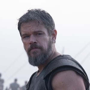 Matt Damon is Odysseus in THE ODYSSEY, written, produced, and directed by Christopher Nolan.