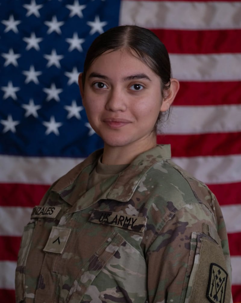 Pvt. Isabella Gonzales, 19,