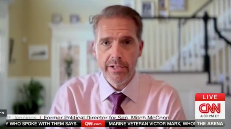 Scott Jennings talks on CNN.