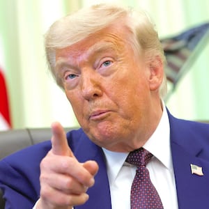 U.S. President Donald Trump speaks during an event in the Oval Office of the White House on June 03, 2026 in Washington, DC.