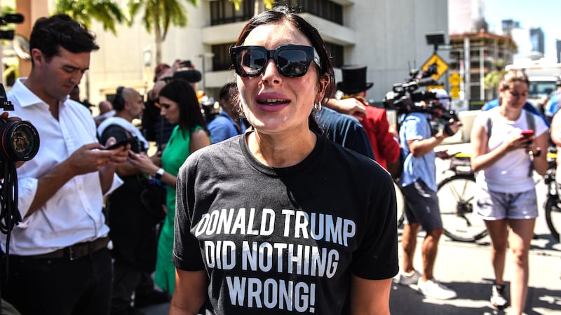 Laura Loomer, a right wing pundit and supporter of U.S. President Donald Trump