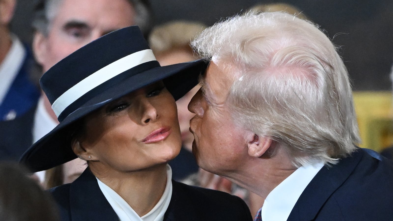Melania and Donald Trump.