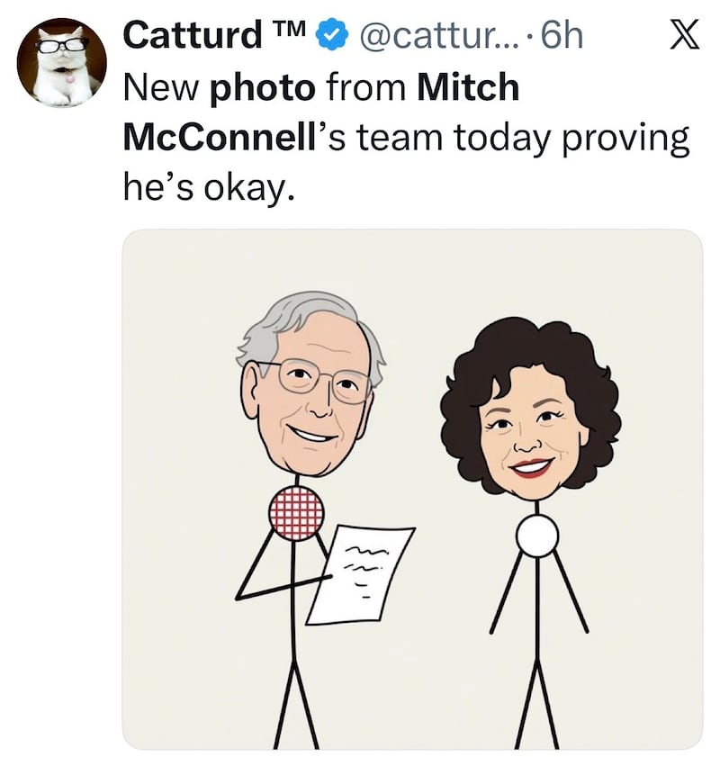 MAGA influencer Catturd remains skeptical.