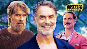 A photo illustration illo of Murray Bartlett in Last of Us, and The White Lotus.